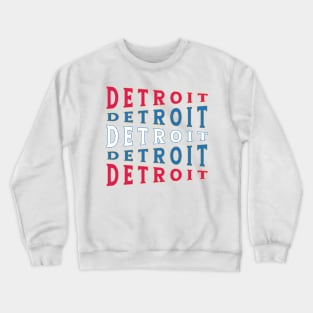 TEXT ART USA DETROIT Crewneck Sweatshirt